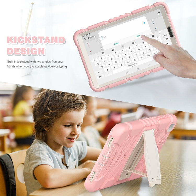 For Samsung Galaxy Tab A8.4 2020 T307 3-Layer Protection Screen Frame + PC + Silicone Shockproof Combination Case with Holder