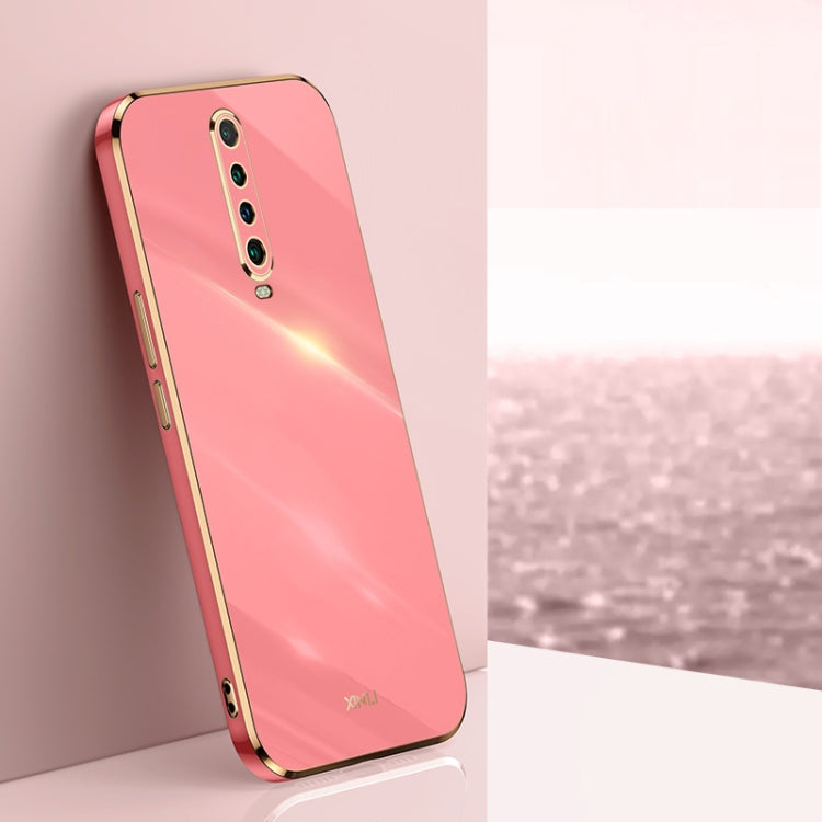 For Xiaomi Redmi K30 XINLI Straight 6D Plating Gold Edge TPU Shockproof Case