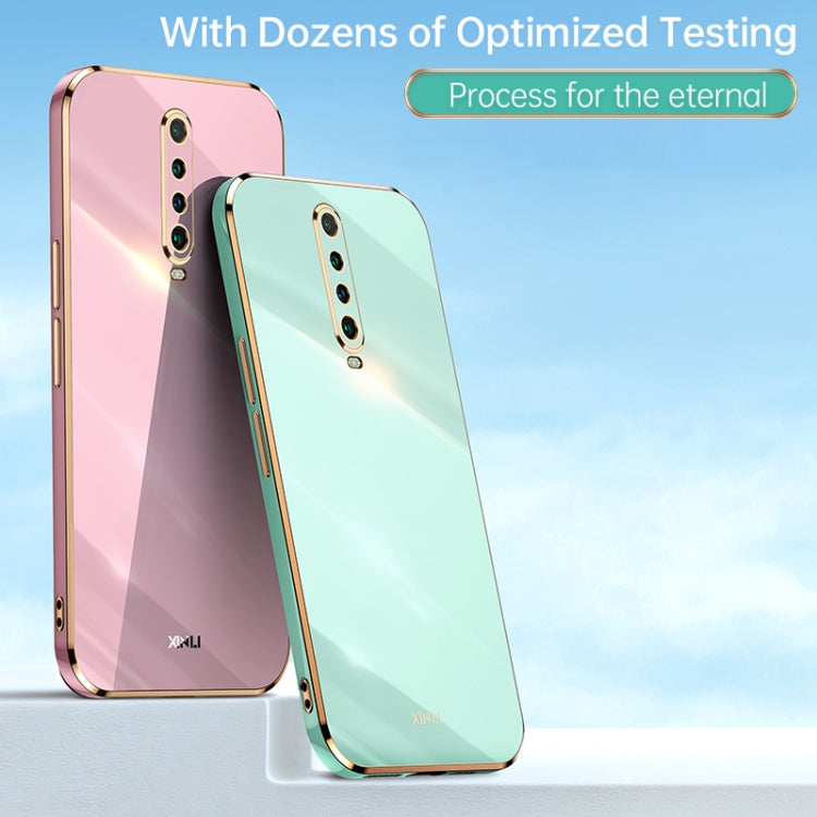 For Xiaomi Redmi K30 XINLI Straight 6D Plating Gold Edge TPU Shockproof Case