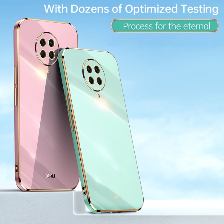 For Xiaomi Redmi K30 Pro XINLI Straight 6D Plating Gold Edge TPU Shockproof Case