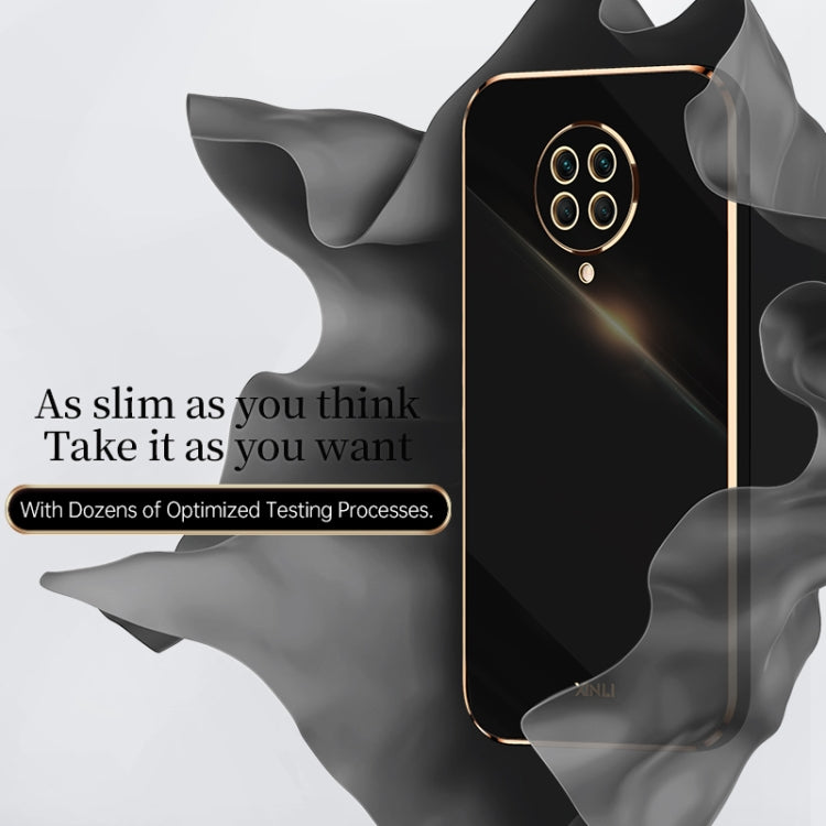 For Xiaomi Redmi K30 Pro XINLI Straight 6D Plating Gold Edge TPU Shockproof Case