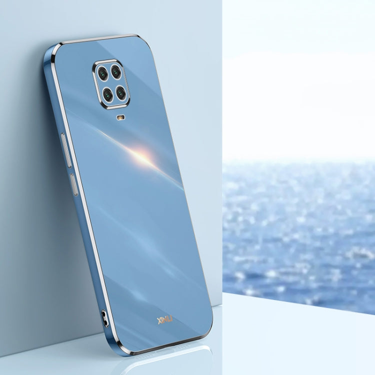 For Xiaomi Redmi Note 9S XINLI Straight 6D Plating Gold Edge TPU Shockproof Case