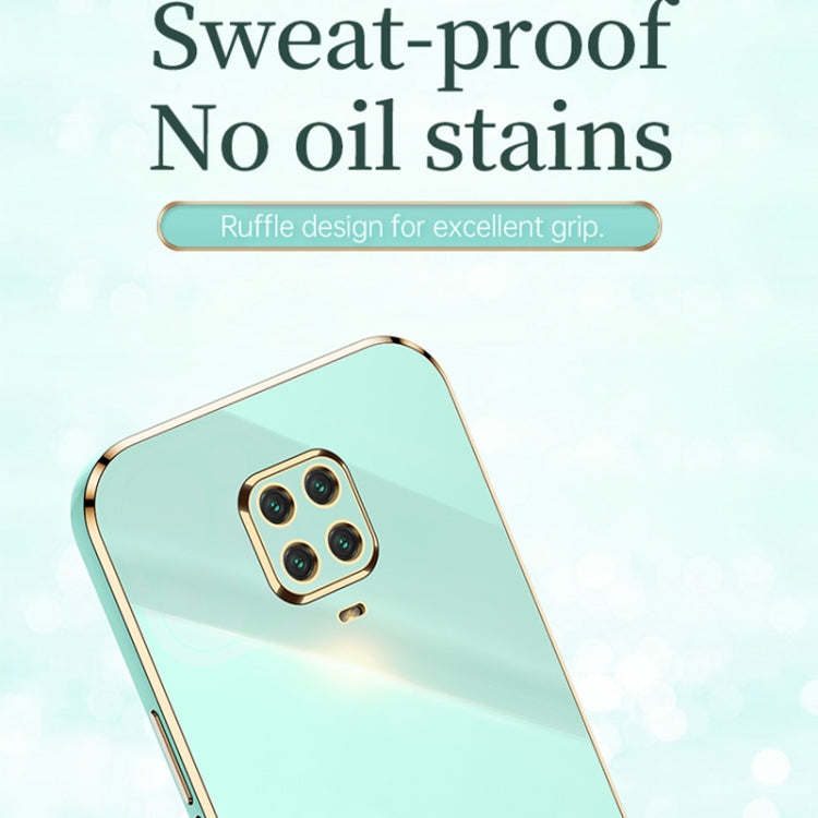 For Xiaomi Redmi Note 9S XINLI Straight 6D Plating Gold Edge TPU Shockproof Case