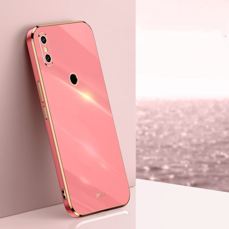 For Xiaomi Mi 8 XINLI Straight 6D Plating Gold Edge TPU Shockproof Case