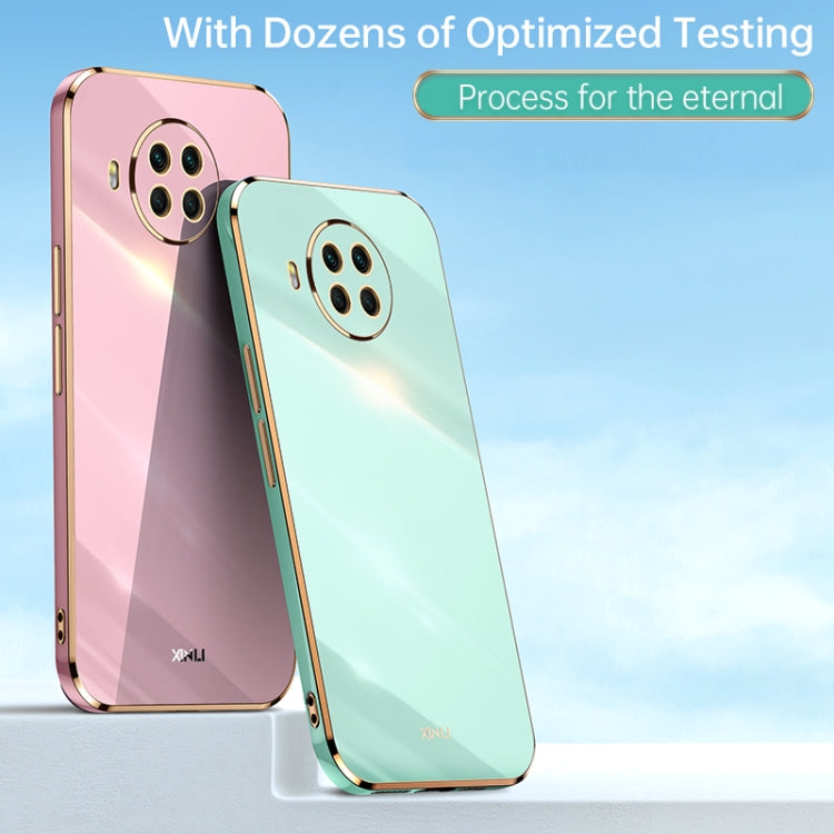 For Xiaomi Mi 10T Lite 5G XINLI Straight 6D Plating Gold Edge TPU Shockproof Case