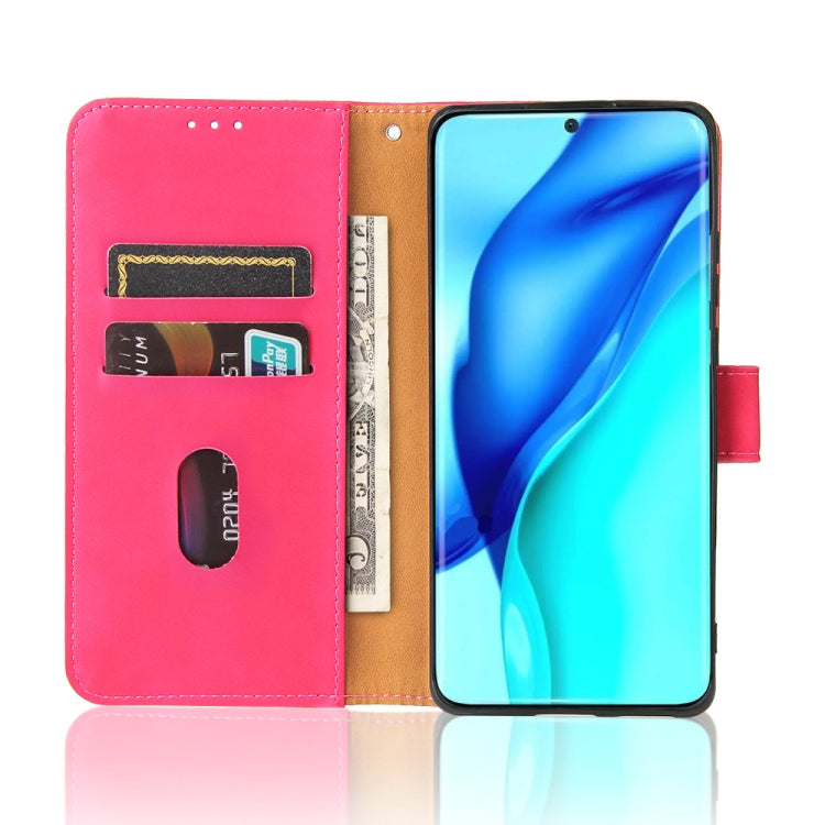 For Huawei P50 Solid Color Skin Feel Magnetic Buckle Horizontal Flip Calf Texture PU Leather Case with Holder & Card Slots & Wallet