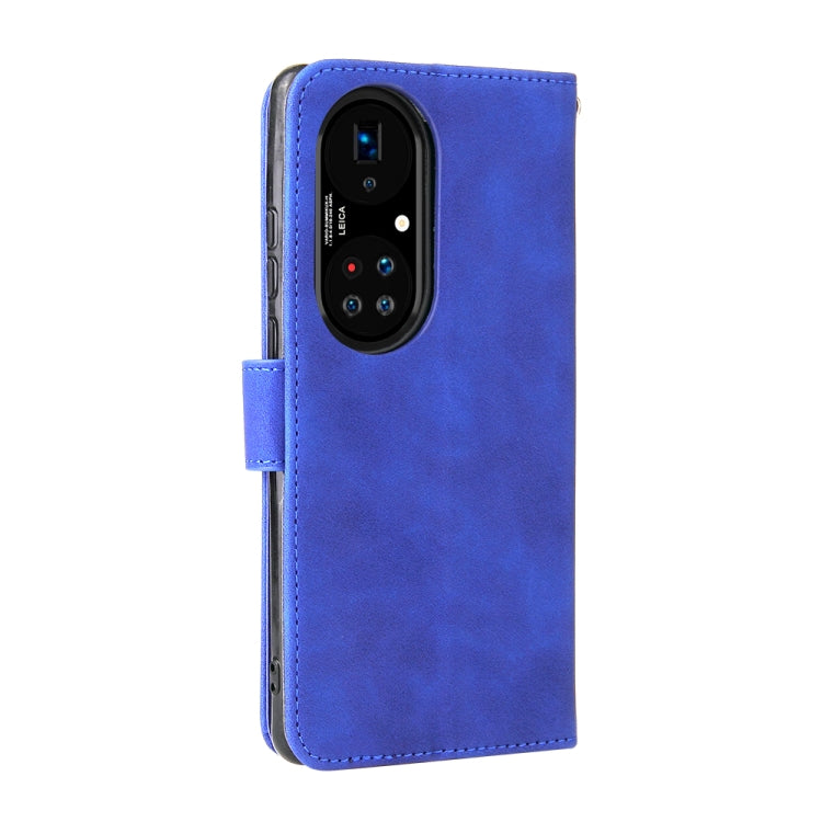 For Huawei P50 Solid Color Skin Feel Magnetic Buckle Horizontal Flip Calf Texture PU Leather Case with Holder & Card Slots & Wallet