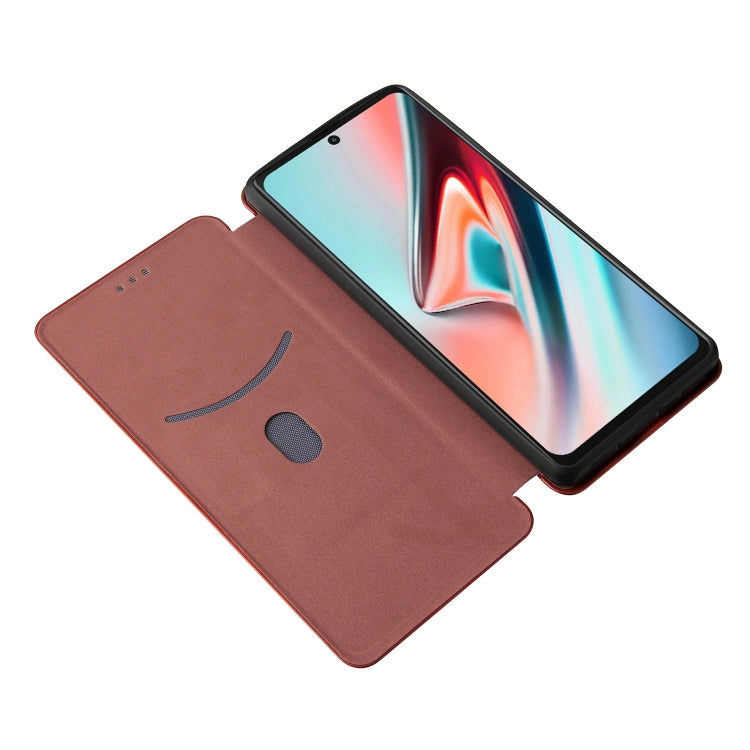 For Blackview A100 Carbon Fiber Texture Horizontal Flip TPU + PC + PU Leather Case with Card Slot