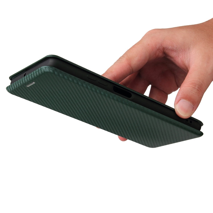 For Blackview A100 Carbon Fiber Texture Horizontal Flip TPU + PC + PU Leather Case with Card Slot