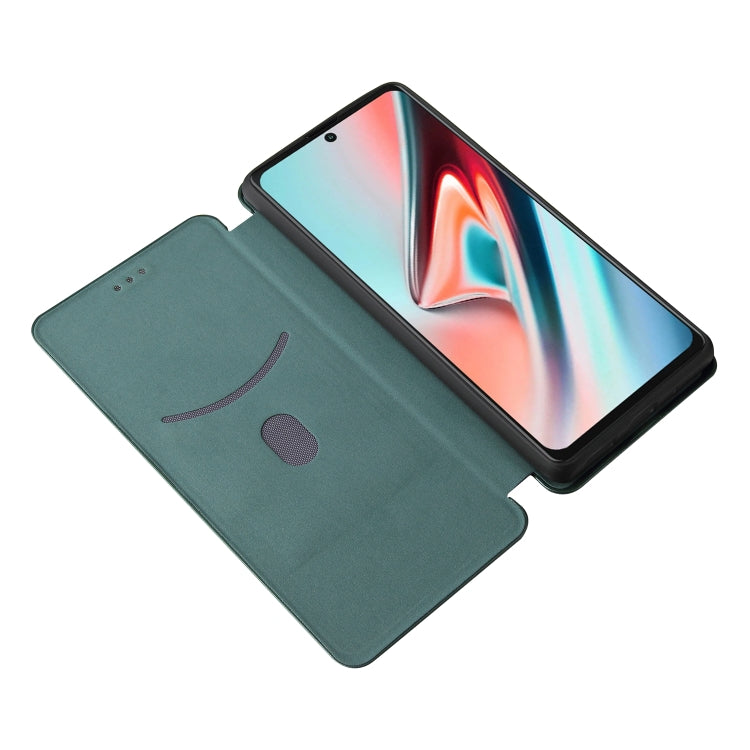 For Blackview A100 Carbon Fiber Texture Horizontal Flip TPU + PC + PU Leather Case with Card Slot