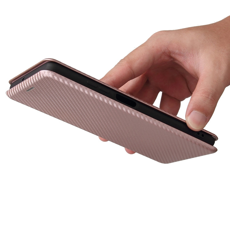 For Blackview A100 Carbon Fiber Texture Horizontal Flip TPU + PC + PU Leather Case with Card Slot