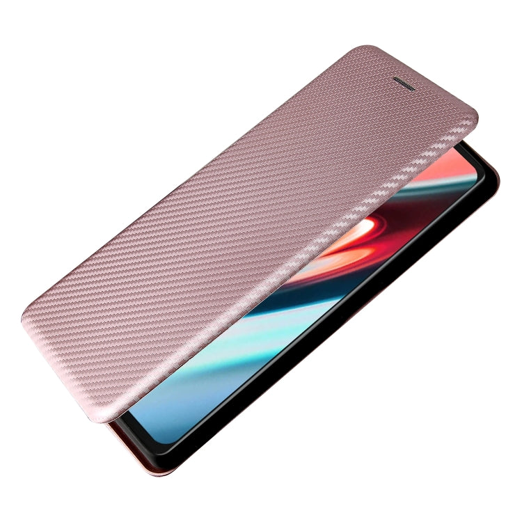 For Blackview A100 Carbon Fiber Texture Horizontal Flip TPU + PC + PU Leather Case with Card Slot