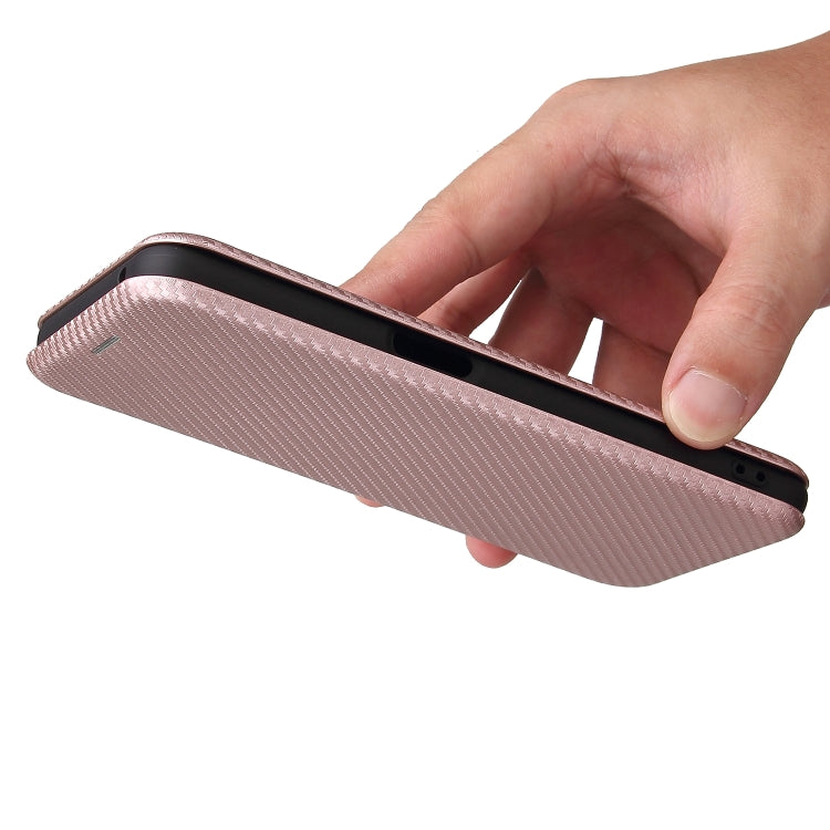 For OnePlus Nord N200 5G Carbon Fiber Texture Horizontal Flip TPU + PC + PU Leather Case with Card Slot