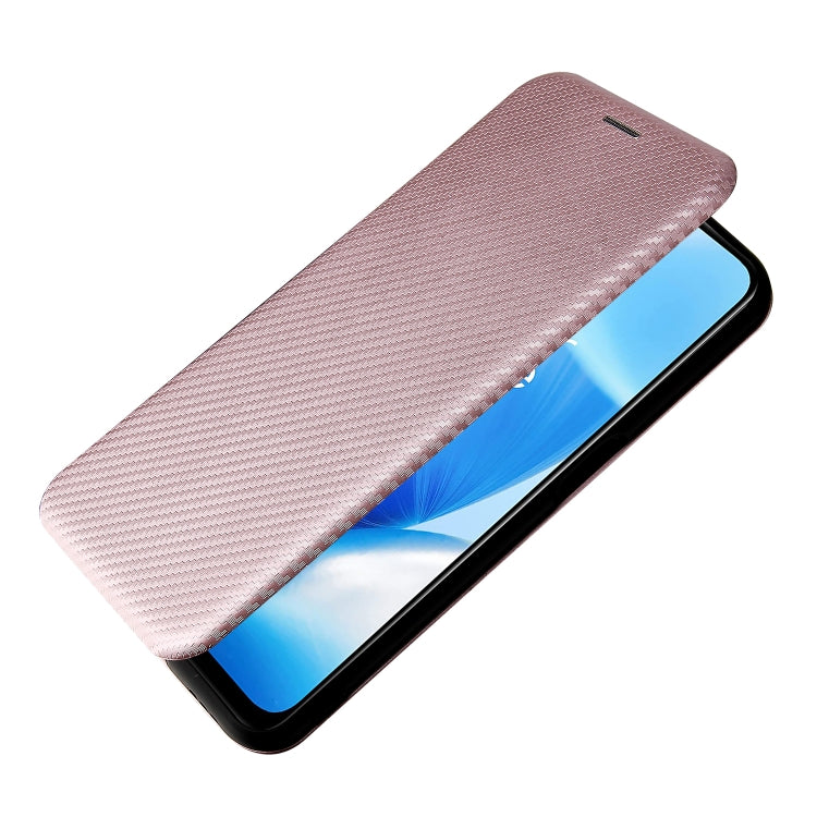 For OnePlus Nord N200 5G Carbon Fiber Texture Horizontal Flip TPU + PC + PU Leather Case with Card Slot