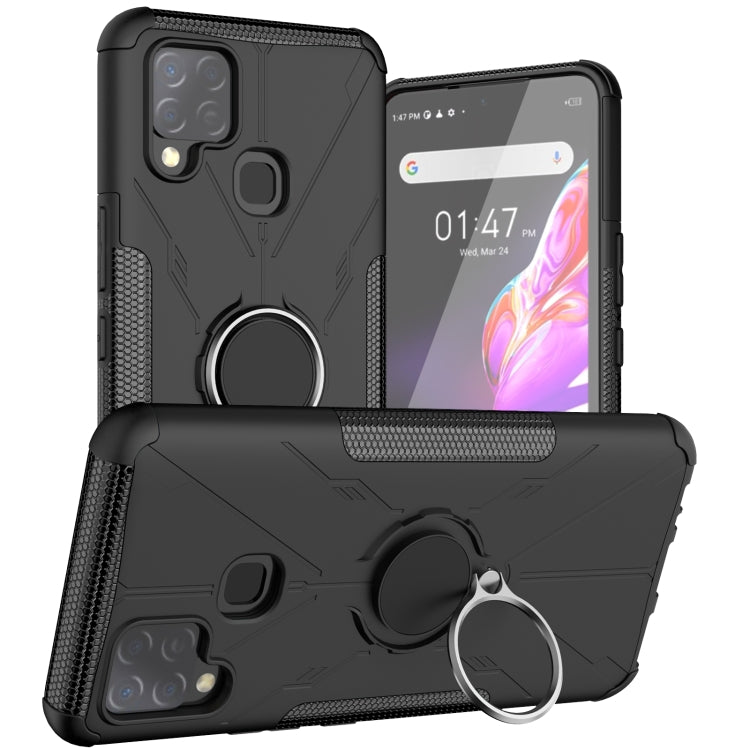 For Infinix Hot 10s Armor Bear Shockproof PC + TPU Protective Case with Ring Holder