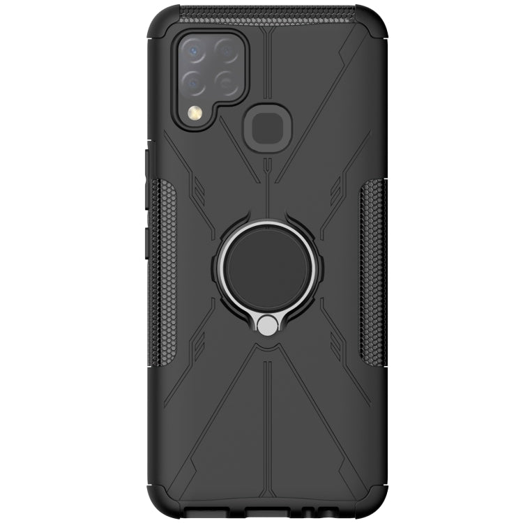 For Infinix Hot 10s Armor Bear Shockproof PC + TPU Protective Case with Ring Holder