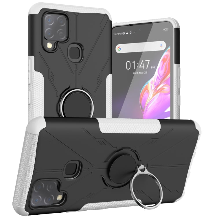For Infinix Hot 10s Armor Bear Shockproof PC + TPU Protective Case with Ring Holder