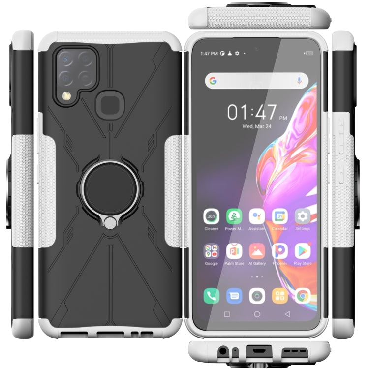 For Infinix Hot 10s Armor Bear Shockproof PC + TPU Protective Case with Ring Holder