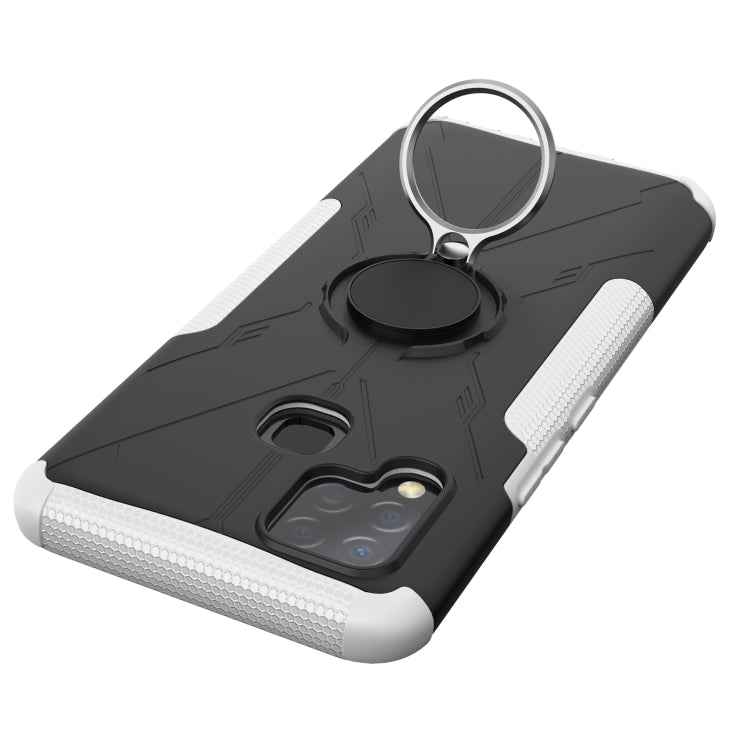 For Infinix Hot 10s Armor Bear Shockproof PC + TPU Protective Case with Ring Holder