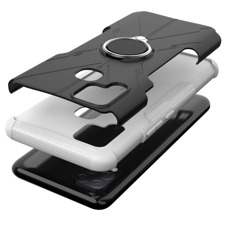 For Infinix Hot 10s Armor Bear Shockproof PC + TPU Protective Case with Ring Holder