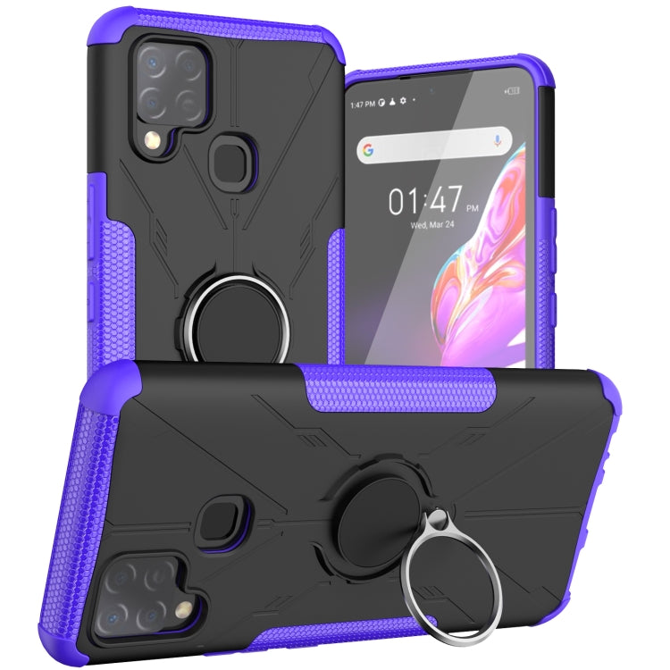 For Infinix Hot 10s Armor Bear Shockproof PC + TPU Protective Case with Ring Holder