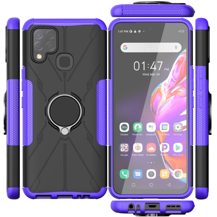 For Infinix Hot 10s Armor Bear Shockproof PC + TPU Protective Case with Ring Holder