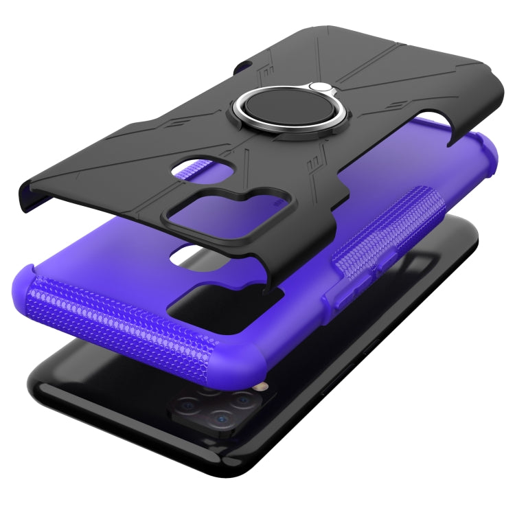 For Infinix Hot 10s Armor Bear Shockproof PC + TPU Protective Case with Ring Holder
