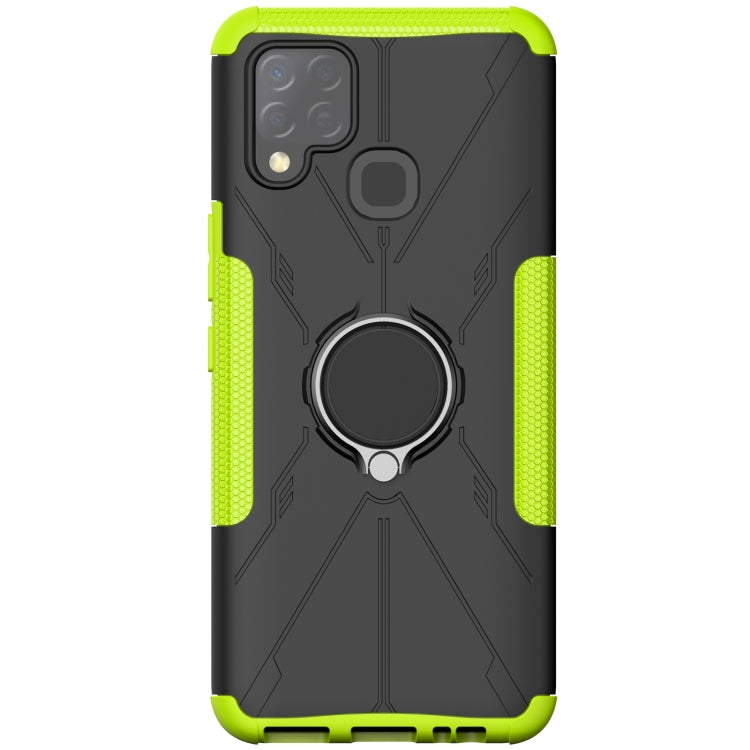 For Infinix Hot 10s Armor Bear Shockproof PC + TPU Protective Case with Ring Holder