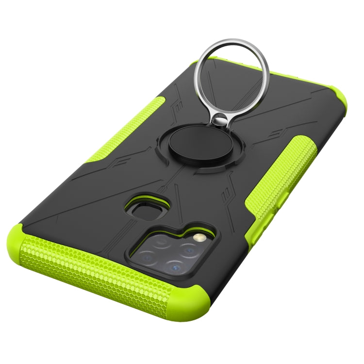 For Infinix Hot 10s Armor Bear Shockproof PC + TPU Protective Case with Ring Holder