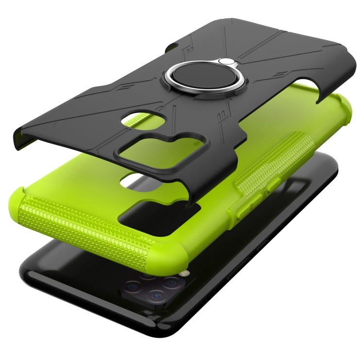 For Infinix Hot 10s Armor Bear Shockproof PC + TPU Protective Case with Ring Holder