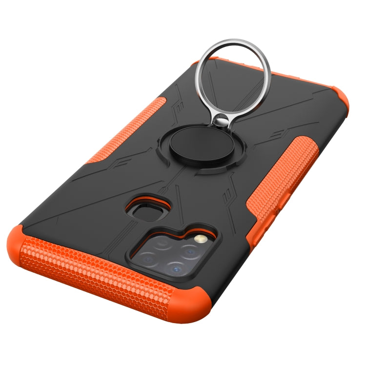 For Infinix Hot 10s Armor Bear Shockproof PC + TPU Protective Case with Ring Holder