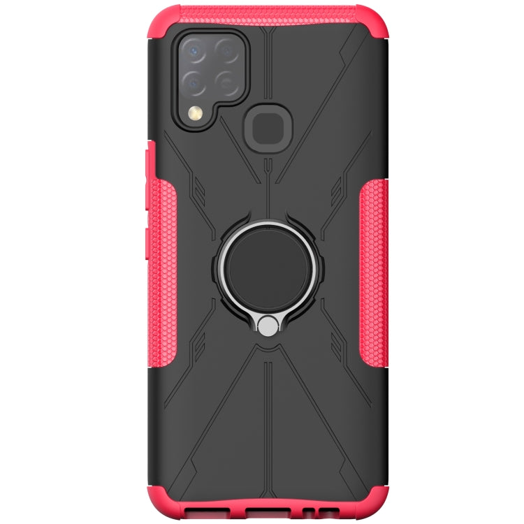For Infinix Hot 10s Armor Bear Shockproof PC + TPU Protective Case with Ring Holder