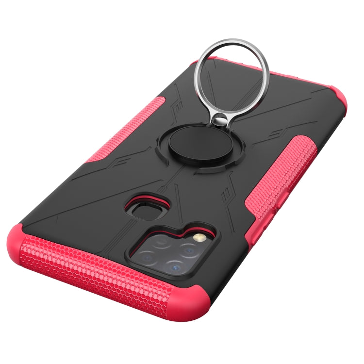For Infinix Hot 10s Armor Bear Shockproof PC + TPU Protective Case with Ring Holder