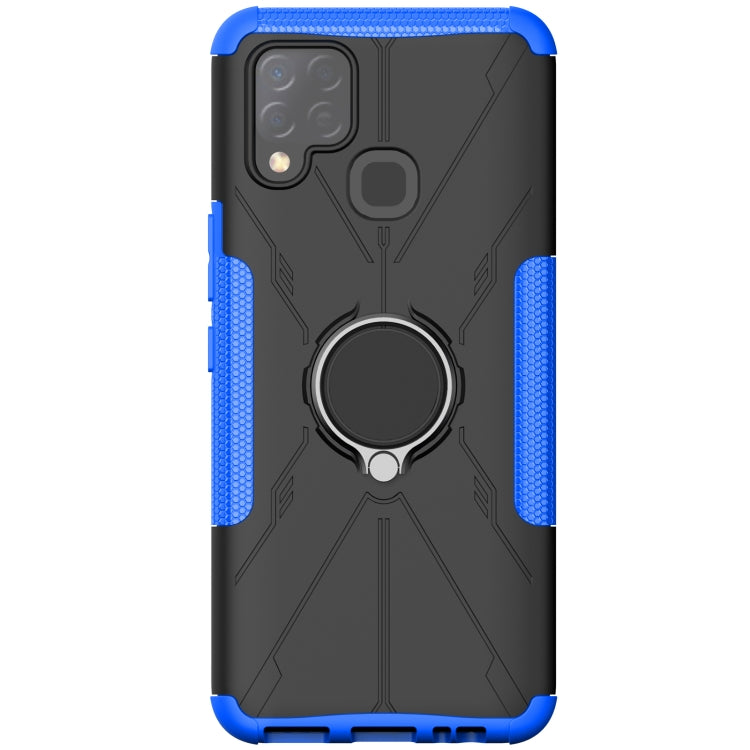For Infinix Hot 10s Armor Bear Shockproof PC + TPU Protective Case with Ring Holder