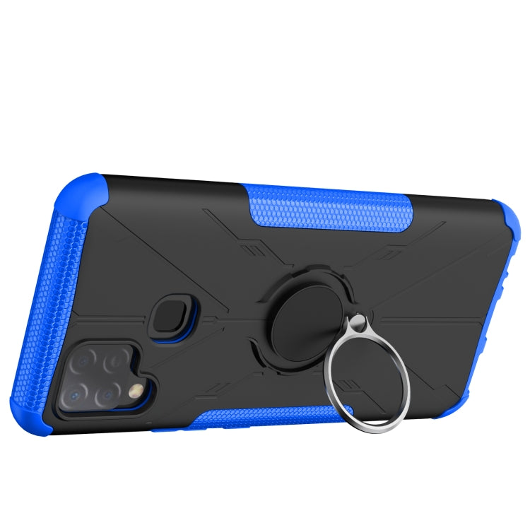 For Infinix Hot 10s Armor Bear Shockproof PC + TPU Protective Case with Ring Holder