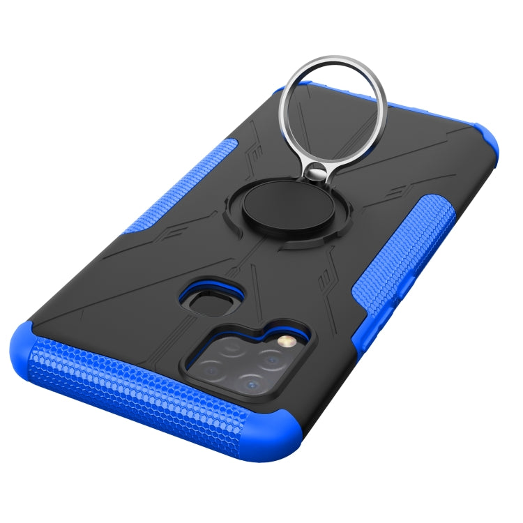 For Infinix Hot 10s Armor Bear Shockproof PC + TPU Protective Case with Ring Holder