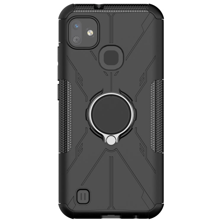 For Infinix Smart HD 2021 Armor Bear Shockproof PC + TPU Protective Case with Ring Holder