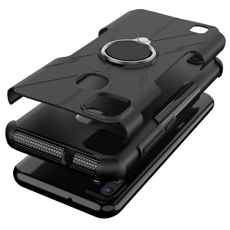 For Infinix Smart HD 2021 Armor Bear Shockproof PC + TPU Protective Case with Ring Holder