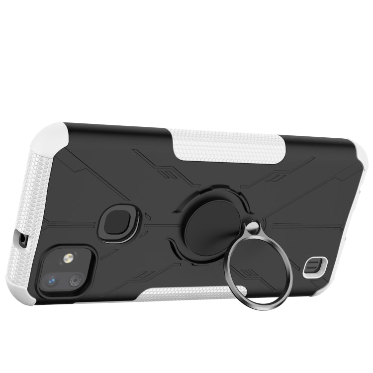 For Infinix Smart HD 2021 Armor Bear Shockproof PC + TPU Protective Case with Ring Holder