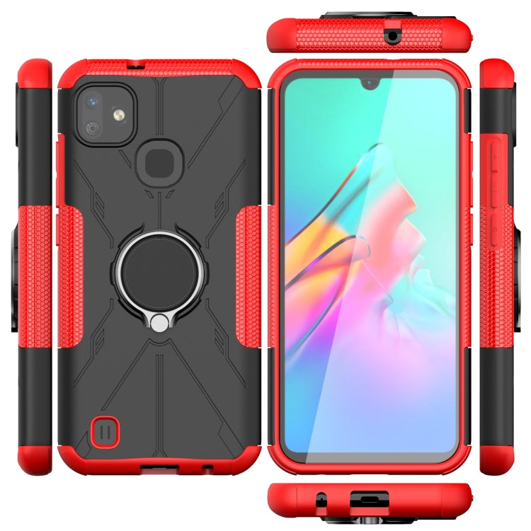 For Infinix Smart HD 2021 Armor Bear Shockproof PC + TPU Protective Case with Ring Holder