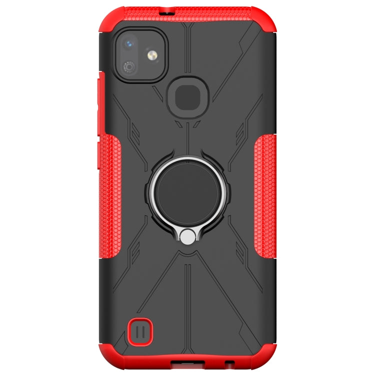 For Infinix Smart HD 2021 Armor Bear Shockproof PC + TPU Protective Case with Ring Holder