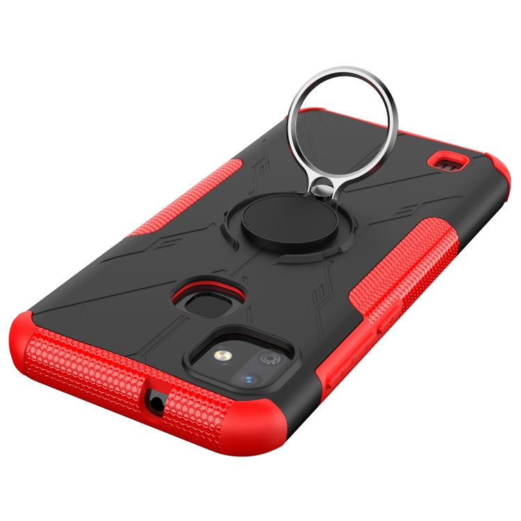 For Infinix Smart HD 2021 Armor Bear Shockproof PC + TPU Protective Case with Ring Holder