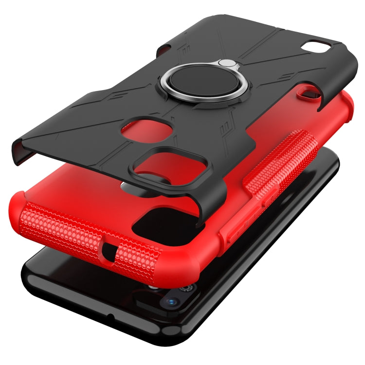 For Infinix Smart HD 2021 Armor Bear Shockproof PC + TPU Protective Case with Ring Holder
