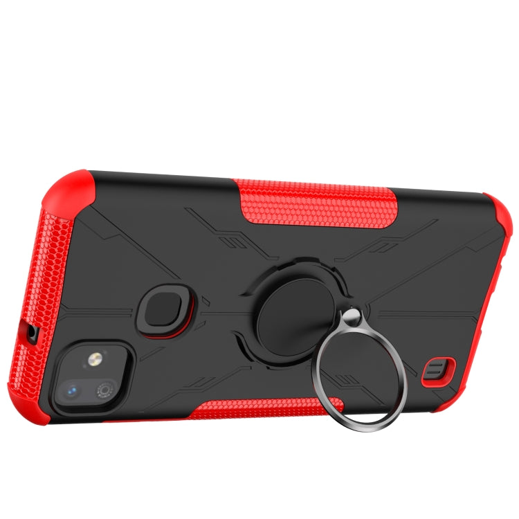For Infinix Smart HD 2021 Armor Bear Shockproof PC + TPU Protective Case with Ring Holder