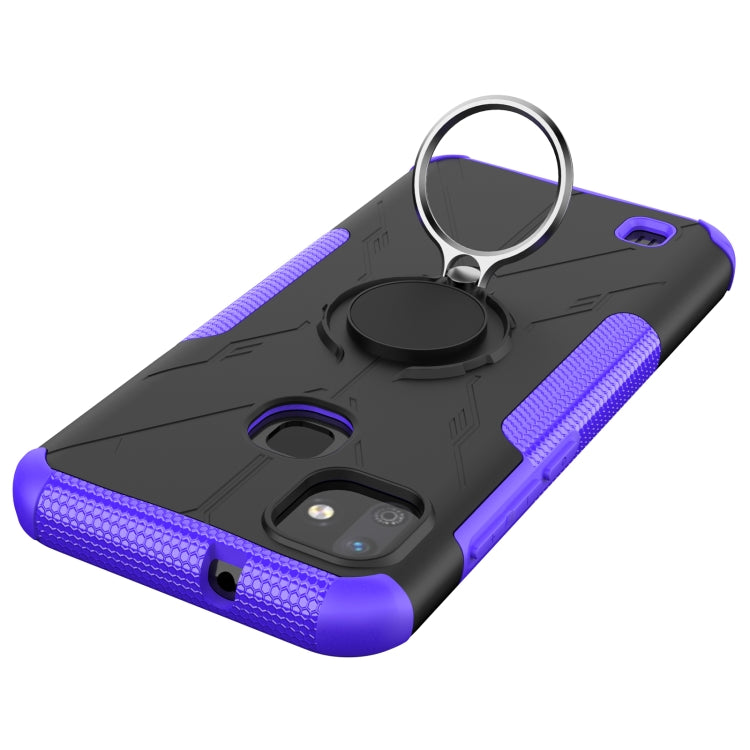 For Infinix Smart HD 2021 Armor Bear Shockproof PC + TPU Protective Case with Ring Holder