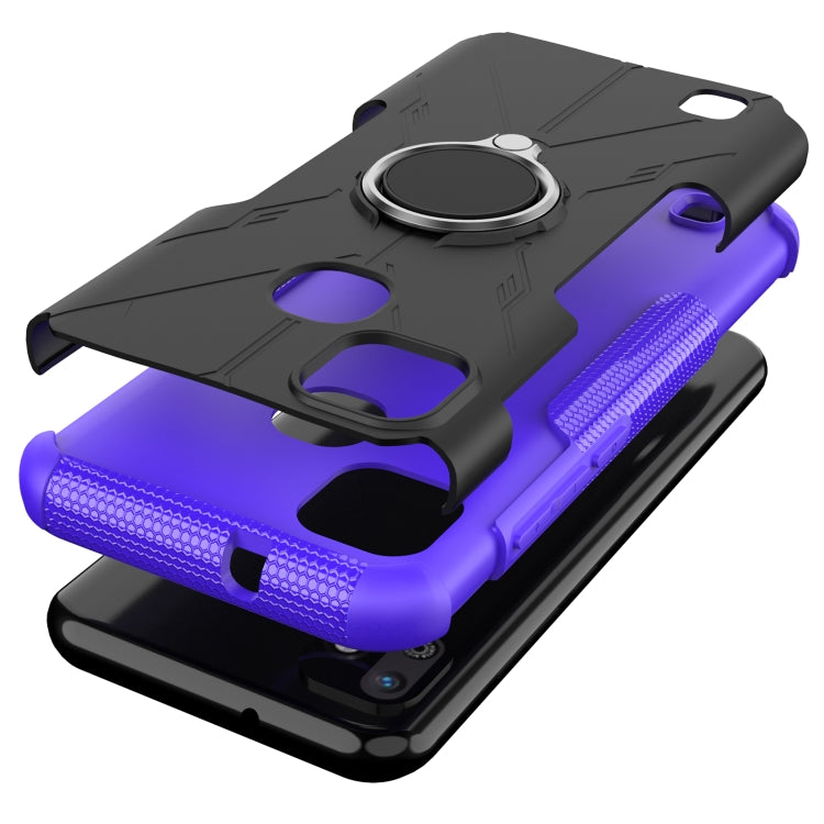 For Infinix Smart HD 2021 Armor Bear Shockproof PC + TPU Protective Case with Ring Holder
