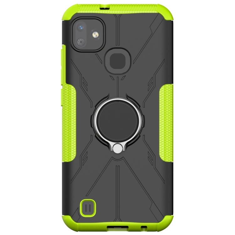 For Infinix Smart HD 2021 Armor Bear Shockproof PC + TPU Protective Case with Ring Holder