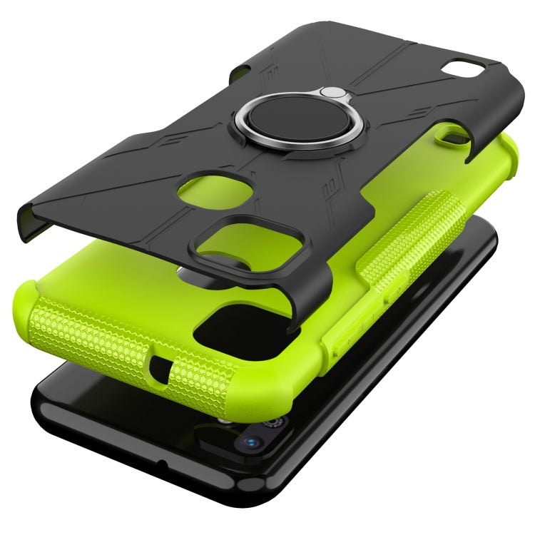 For Infinix Smart HD 2021 Armor Bear Shockproof PC + TPU Protective Case with Ring Holder