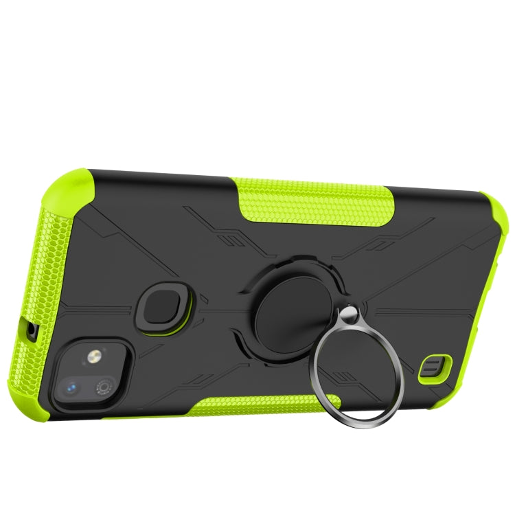 For Infinix Smart HD 2021 Armor Bear Shockproof PC + TPU Protective Case with Ring Holder