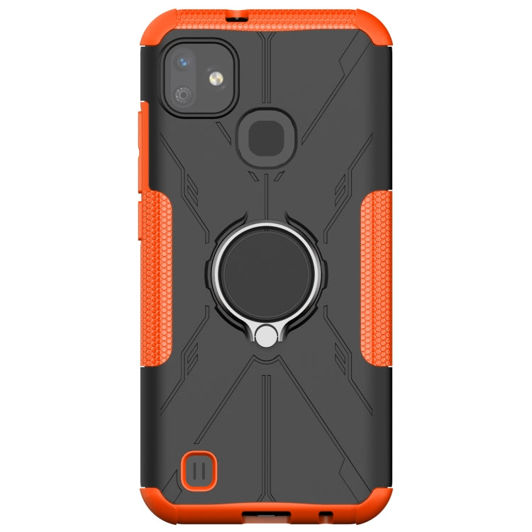 For Infinix Smart HD 2021 Armor Bear Shockproof PC + TPU Protective Case with Ring Holder